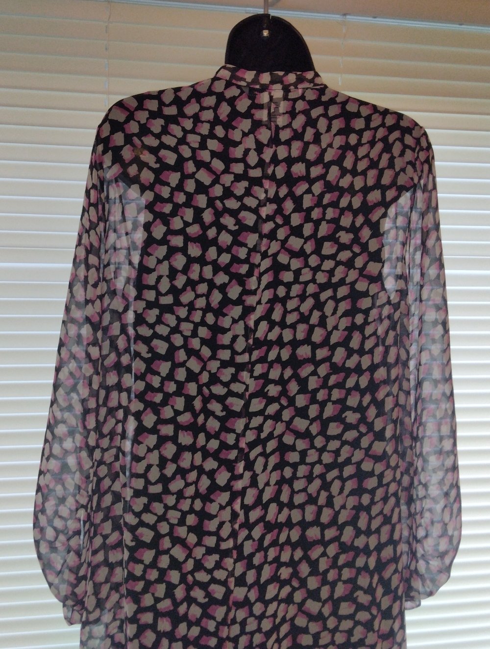 Diane Von Furstenberg 100% Silk Dress Size 10 - Picture 9 of 12